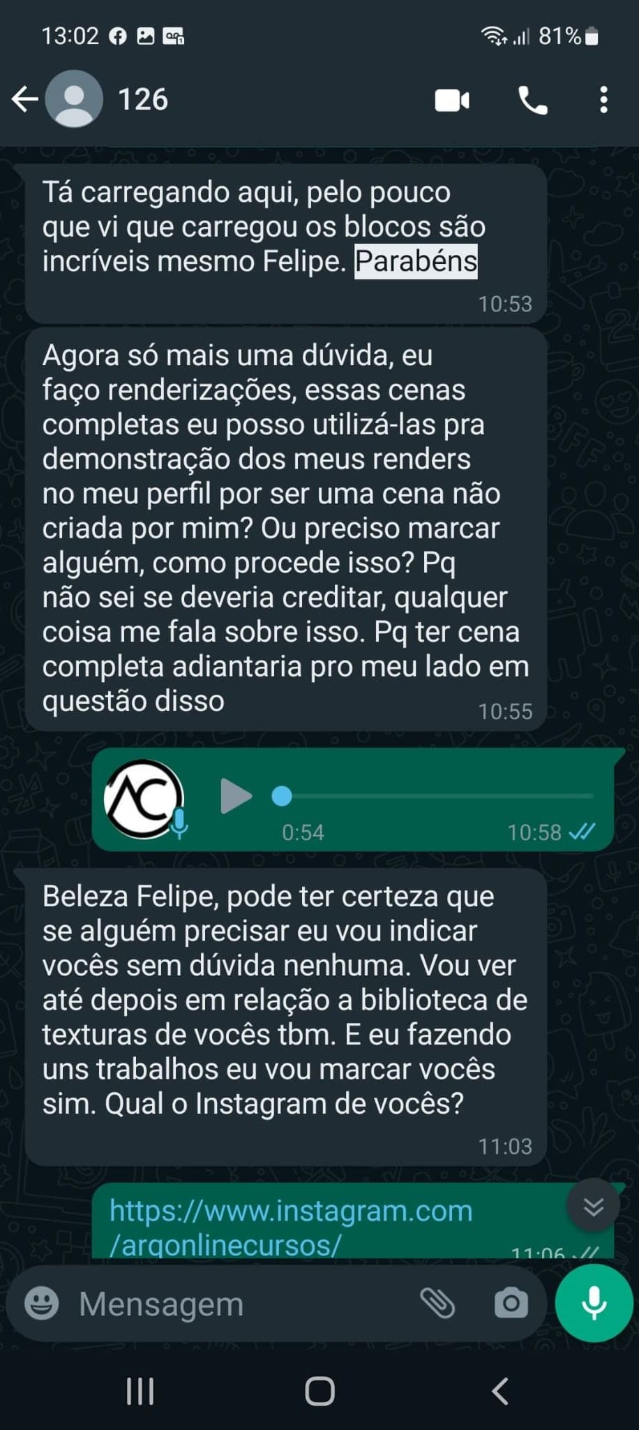 Depoimento Whatsapp 2