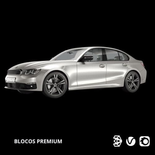 CARRO BLOCO 3DS MAX
